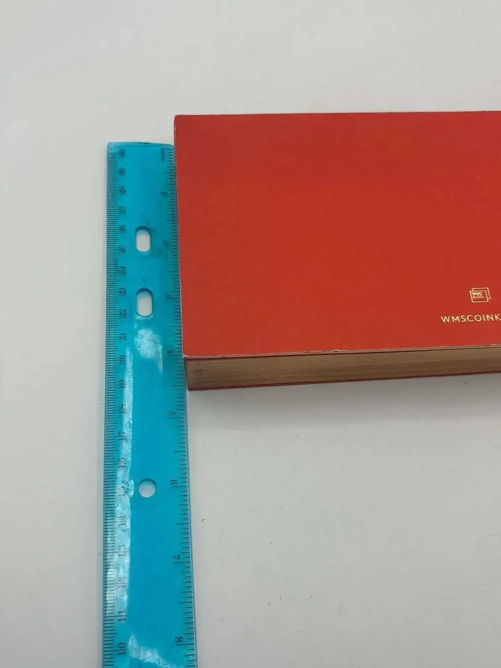 WMS & CO. Red Notepad with Gilded Edge 185 Sheets